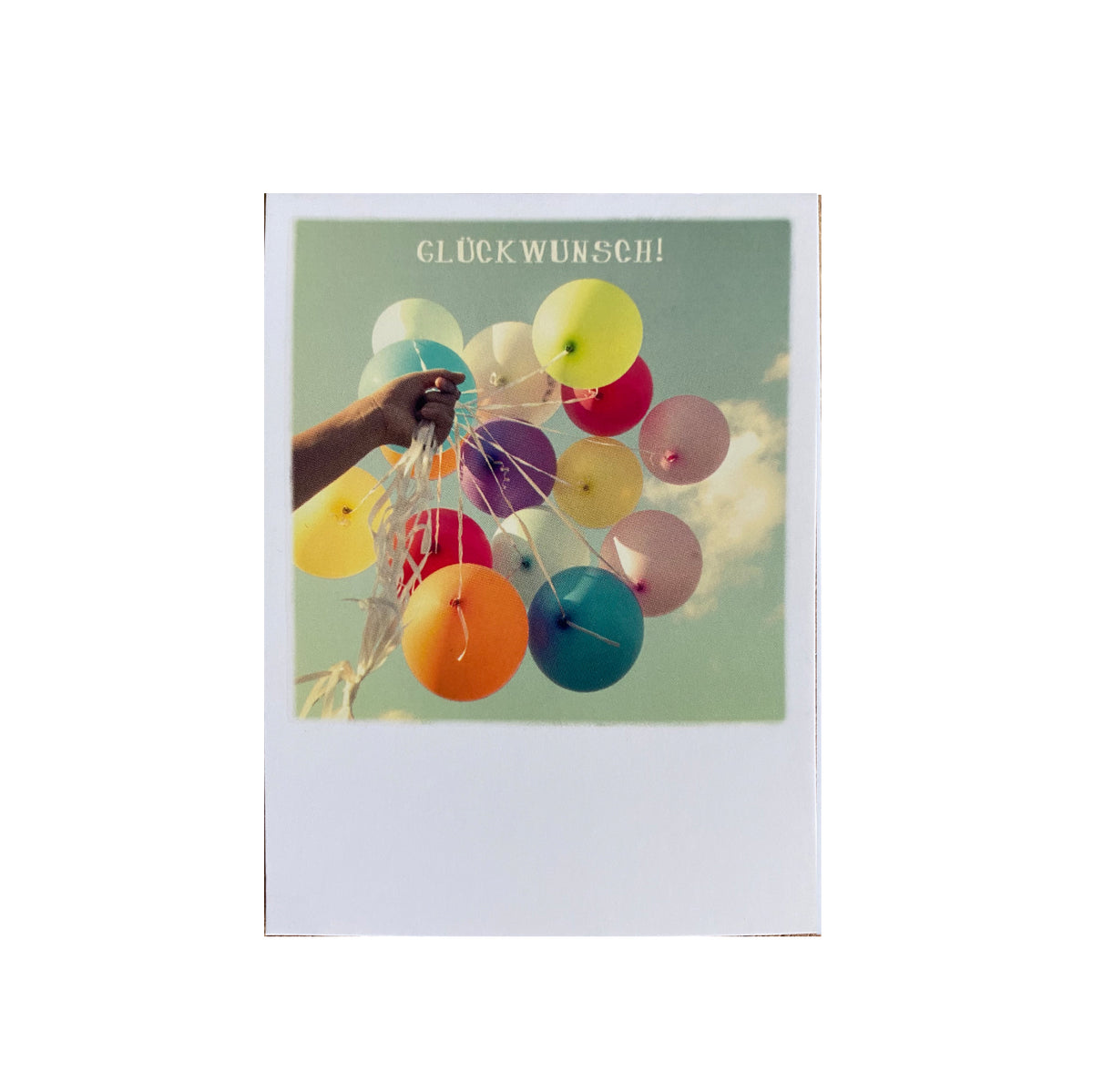 Mini-Postkarte  &quot;Luftballonglückwünsche&quot;