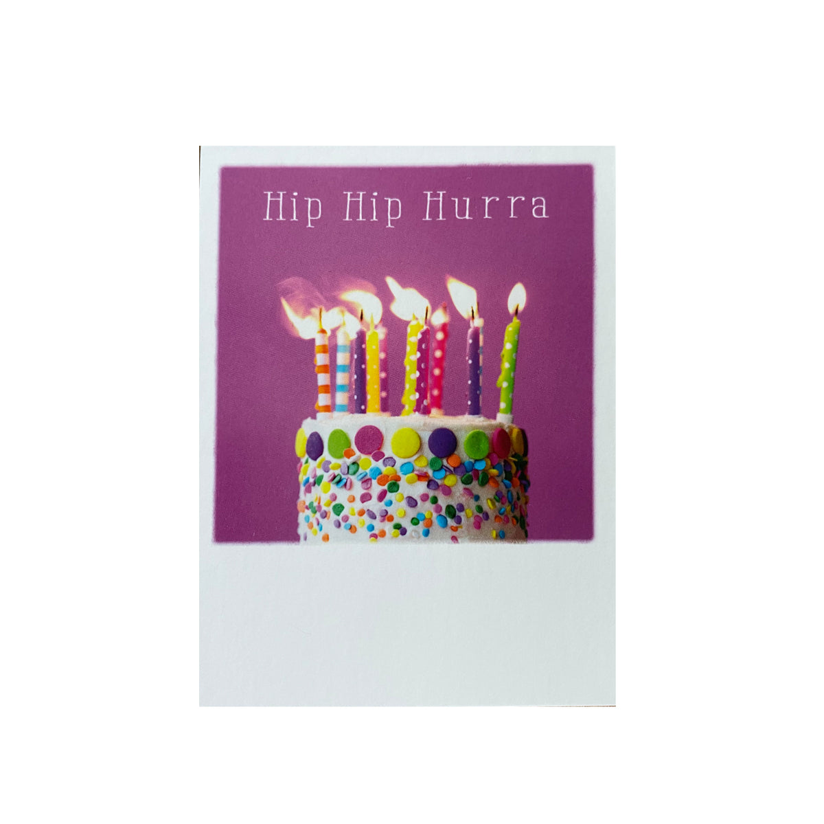 Mini-Postkarte  &quot;Hip Hip Hurra Torte&quot;