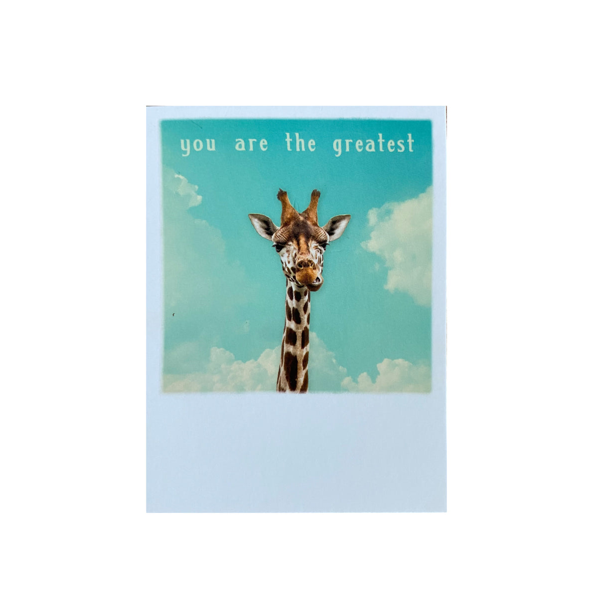 Mini-Postkarte &quot;Giraffe&quot;