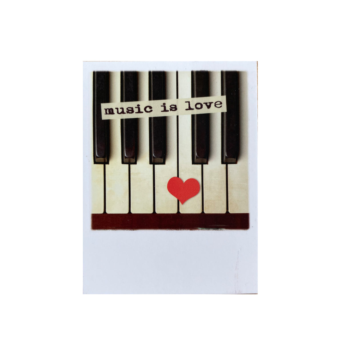 Mini-Postkarte  &quot;Music is love&quot;