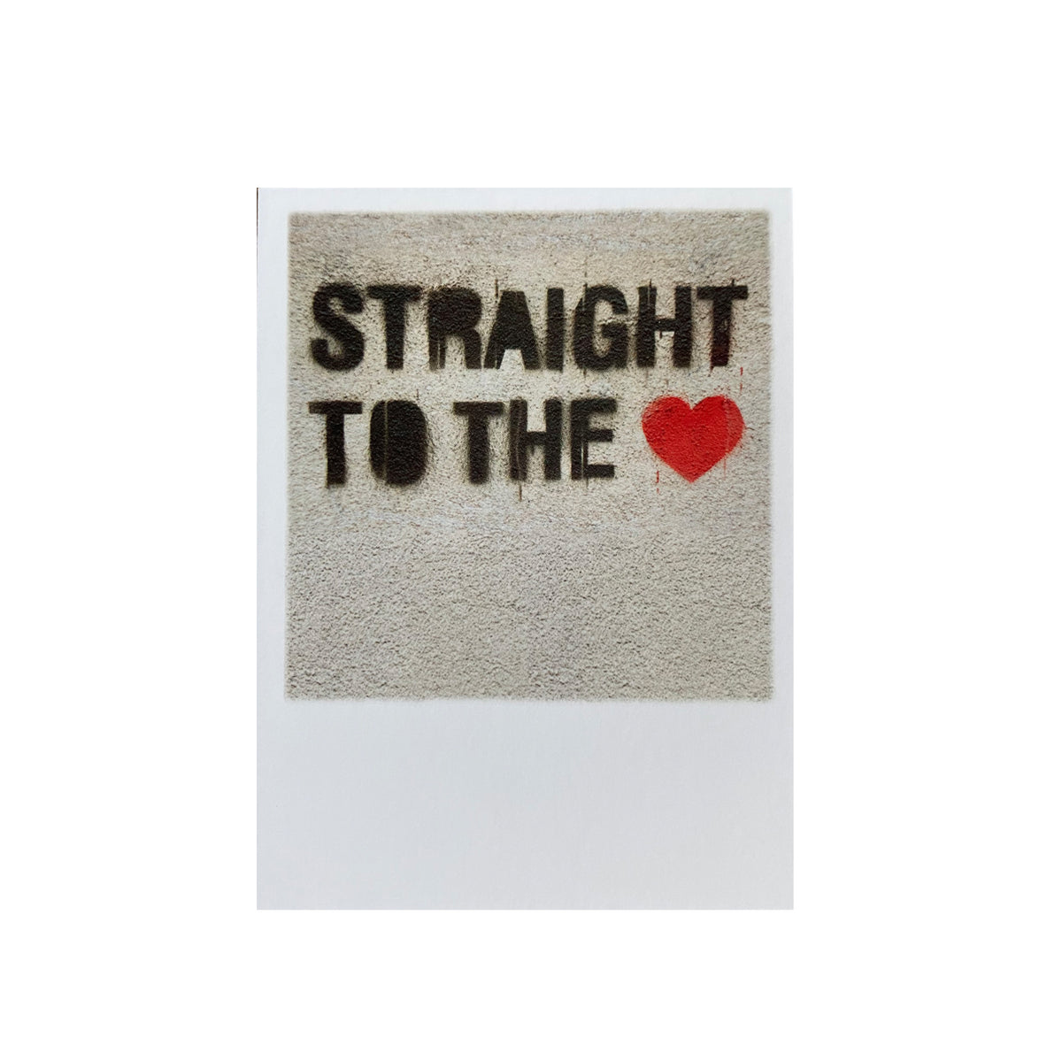 Mini-Postkarte  &quot;Straight to the heart&quot;