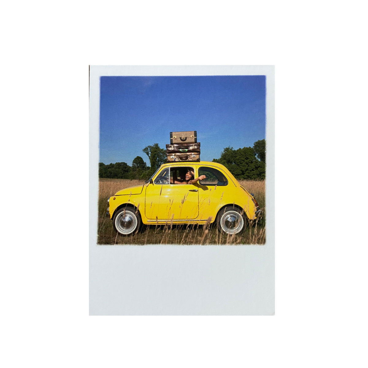 Mini-Postkarte  &quot;Yellow Car&quot;