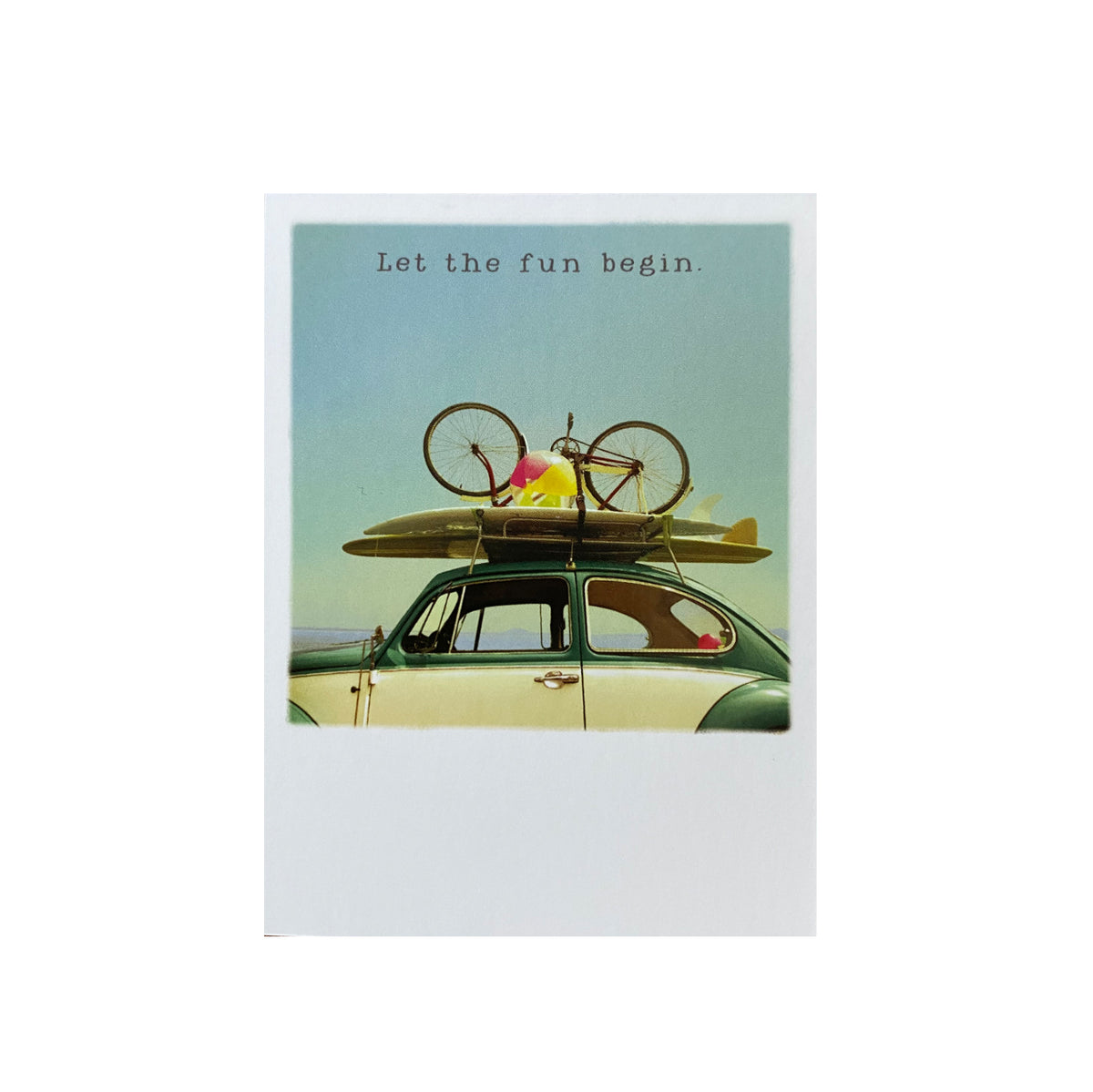 Mini-Postkarte &quot;Let the fun begin&quot;