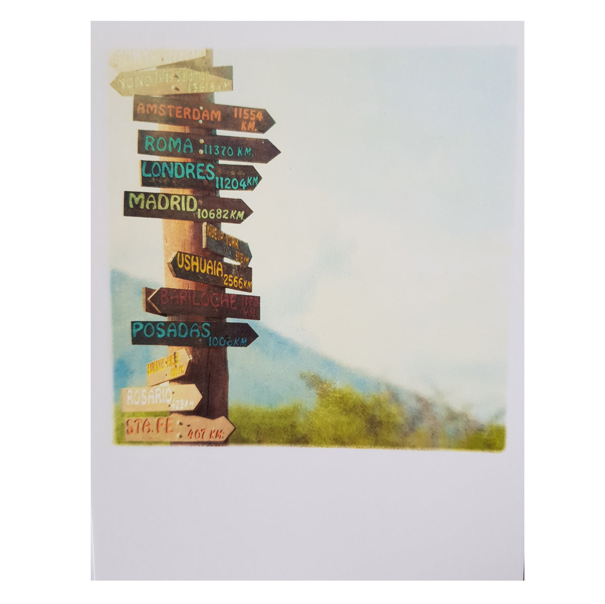 Postkarte &quot;Travel Signs&quot;