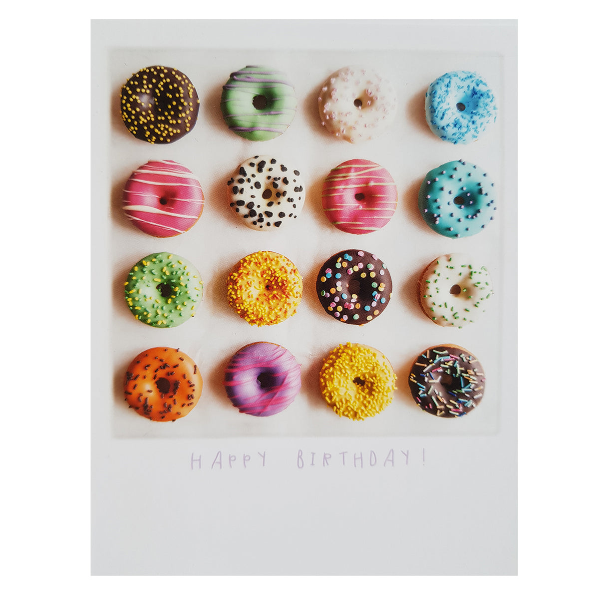 Postkarte &quot;Birthday Donuts&quot;