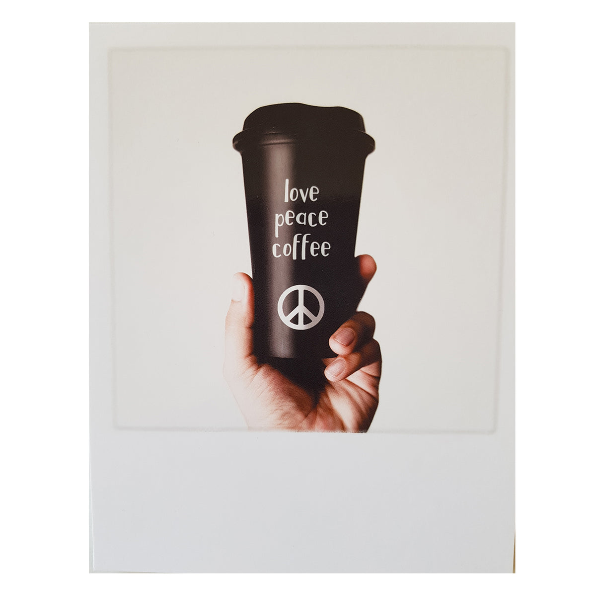 Postkarte &quot;Love Peace Coffee&quot;