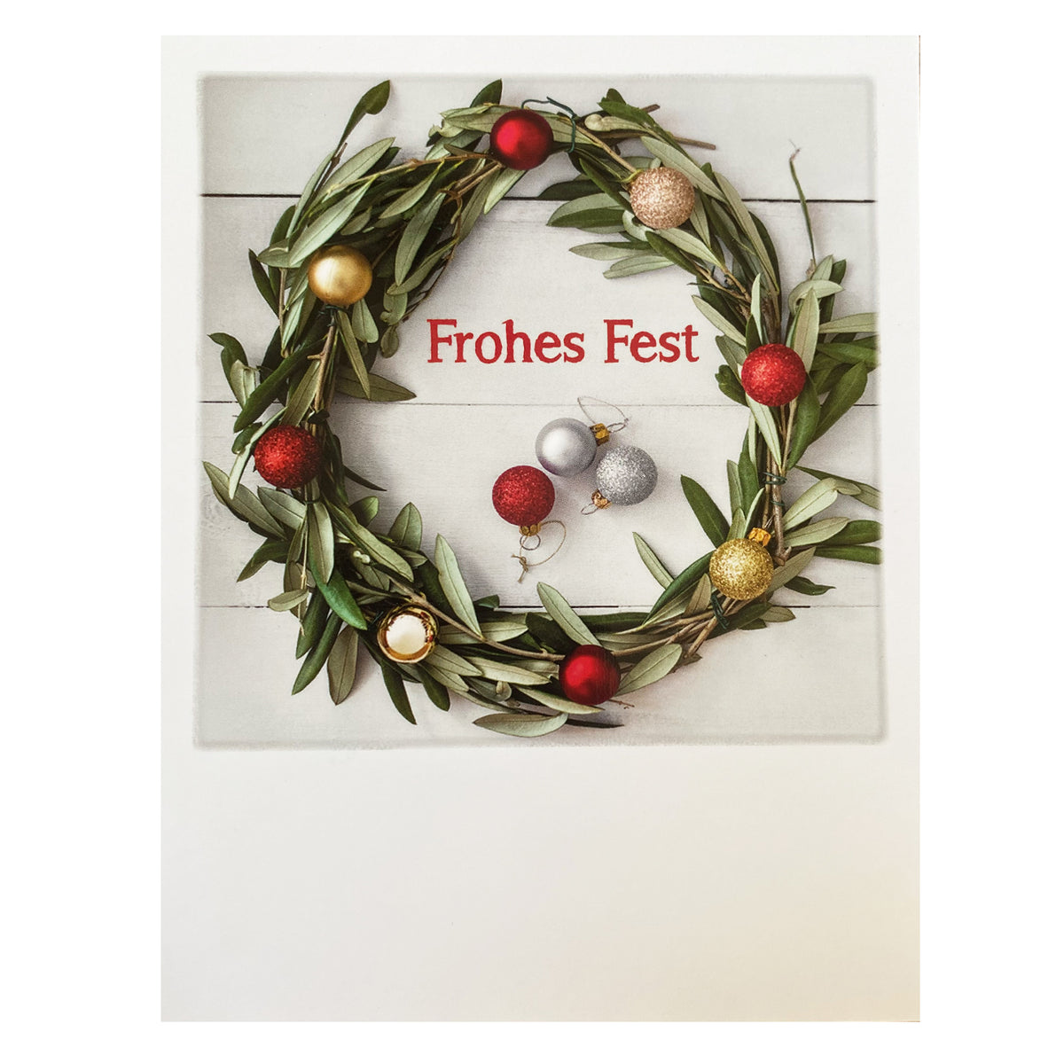 Postkarte Weihnachten &quot;Wreath Xmas&quot;