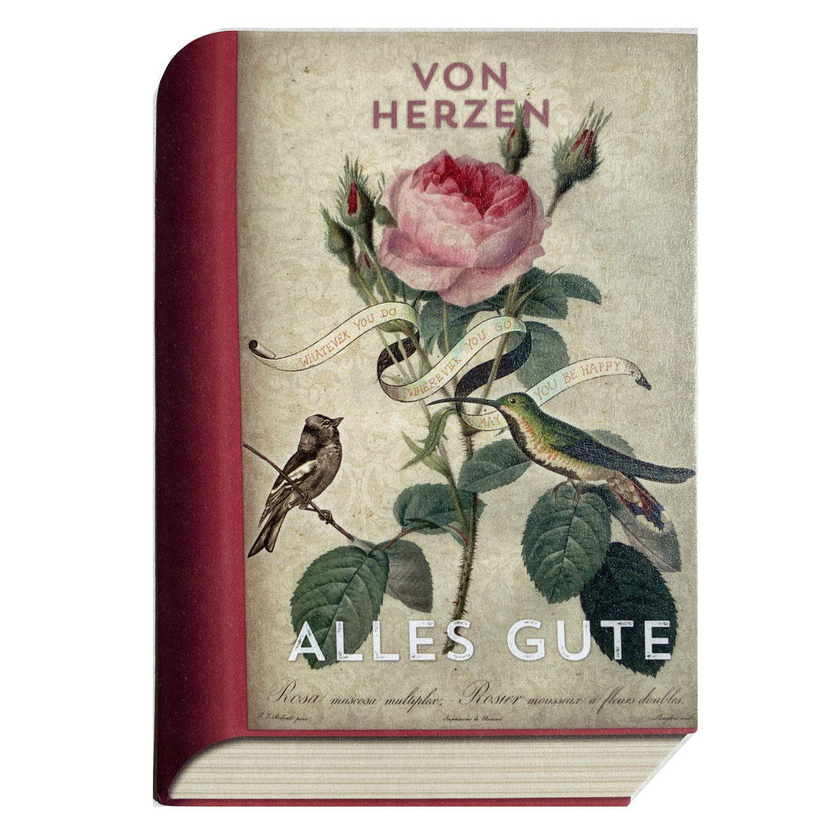 Book-Card &quot;Von Herzen alles Gute&quot;