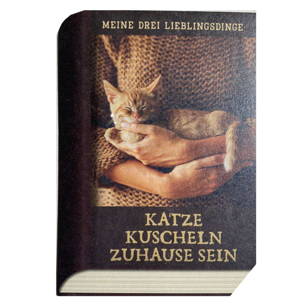 Book-Card &quot;Katze und Kuscheln&quot;