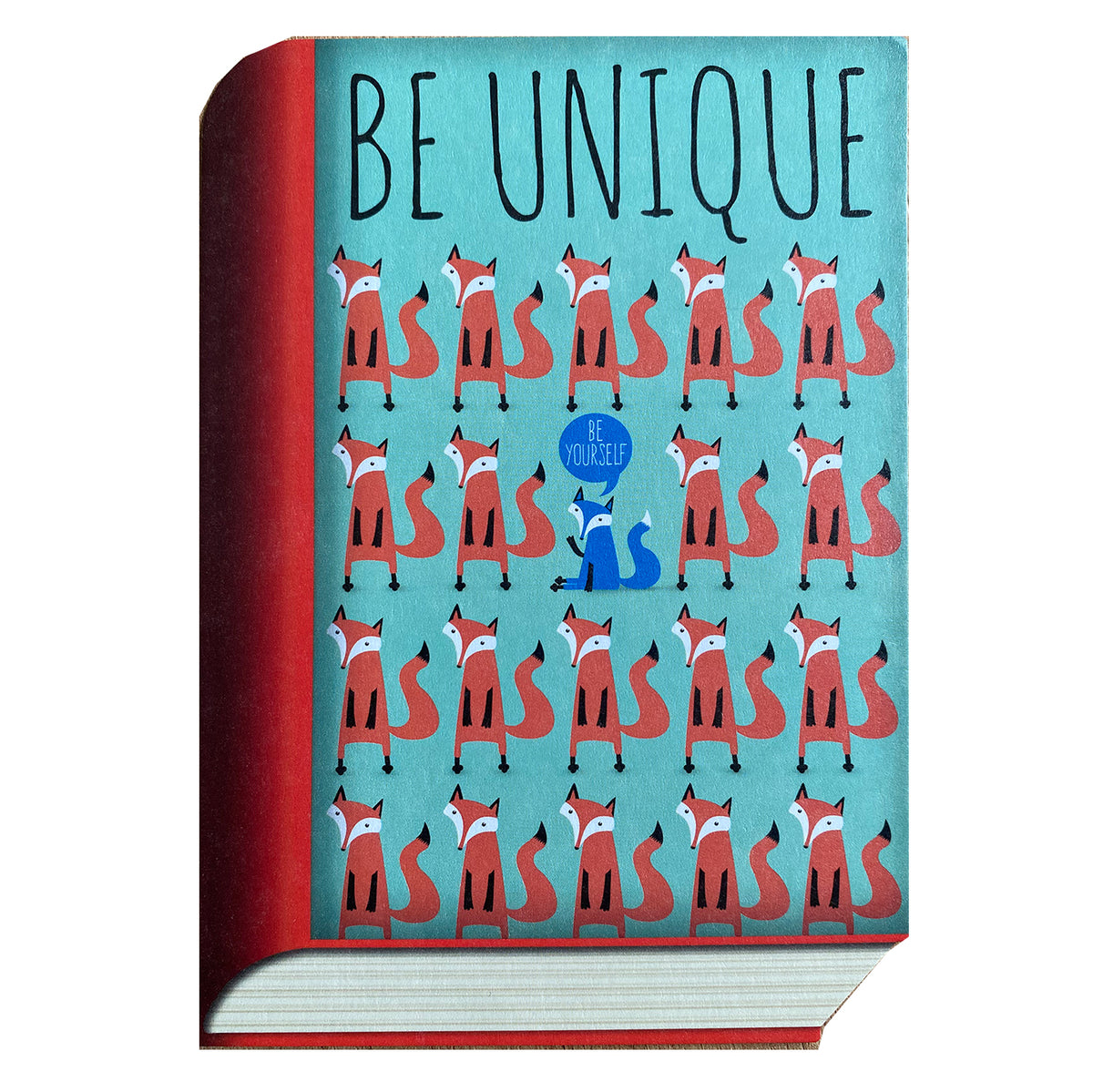 Book-Card &quot;Be unique&quot;