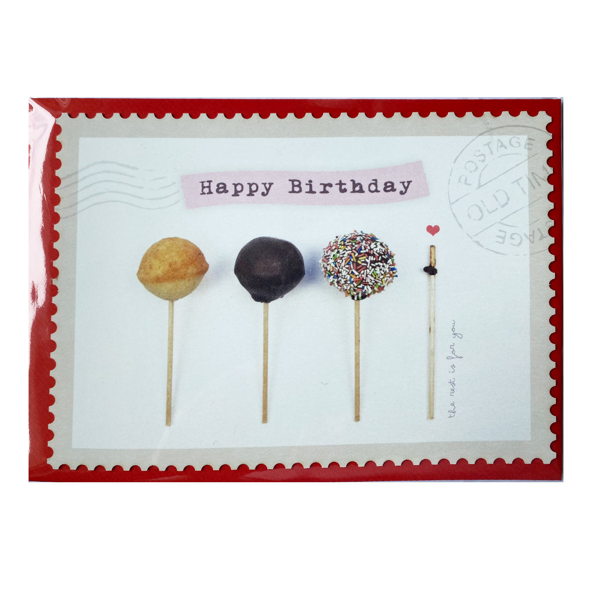 Karte mit Umschlag &quot;Happy Birthday Lollipop Cakes&quot;