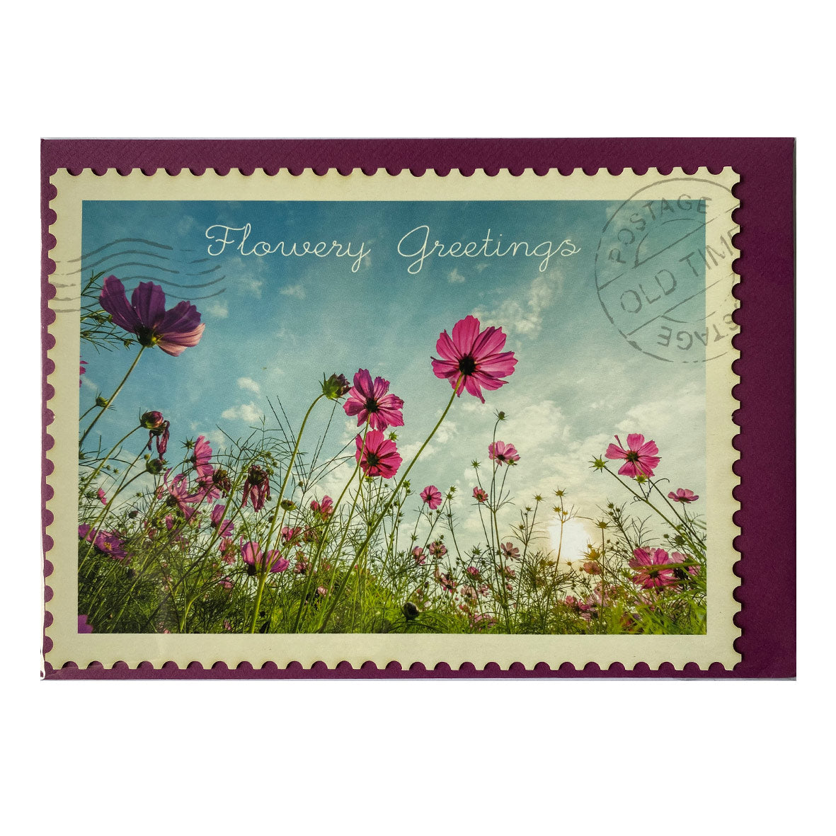 Karte mit Umschlag &quot;Flowery Greetings&quot;