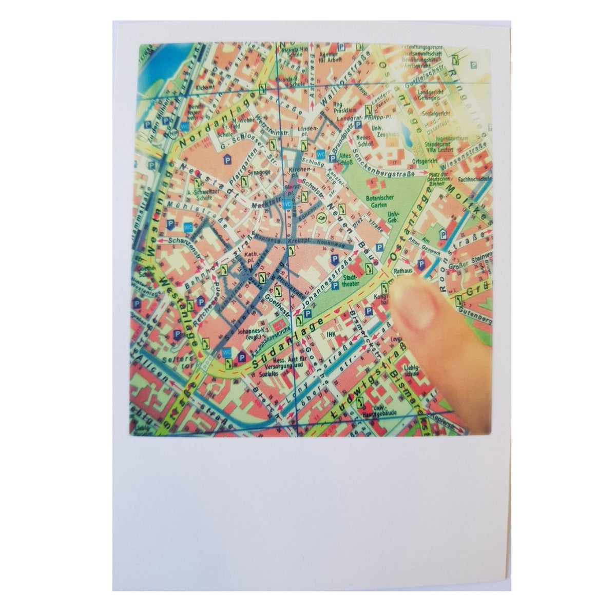 Postkarte &quot;Stadtplan&quot;