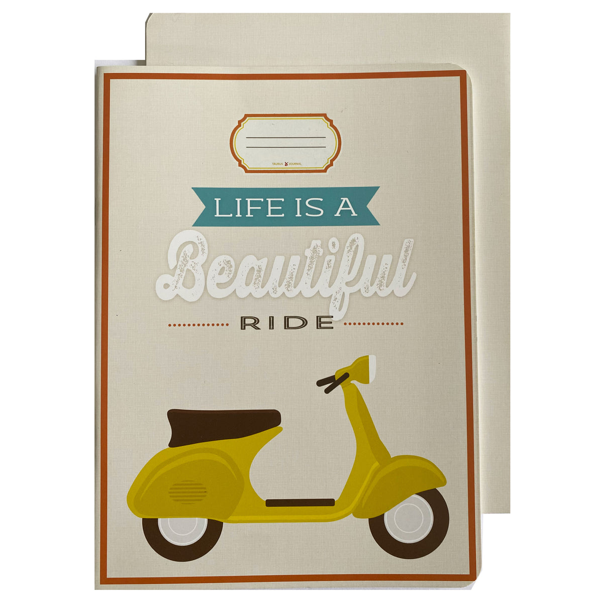 Journal in DIN A5, Motiv &quot;Life is a beautiful ride&quot;